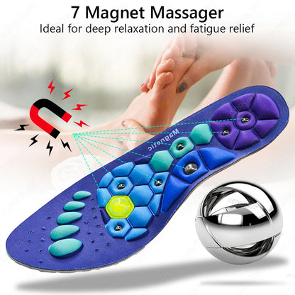 Magnetic Insoles for Foot Massage Orthopedic Acupressures Unisex EVA Pads Foot Health Slim Legs Arch Support Foot Insole Therapy