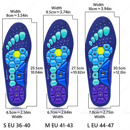 Magnetic Insoles for Foot Massage Orthopedic Acupressures Unisex EVA Pads Foot Health Slim Legs Arch Support Foot Insole Therapy